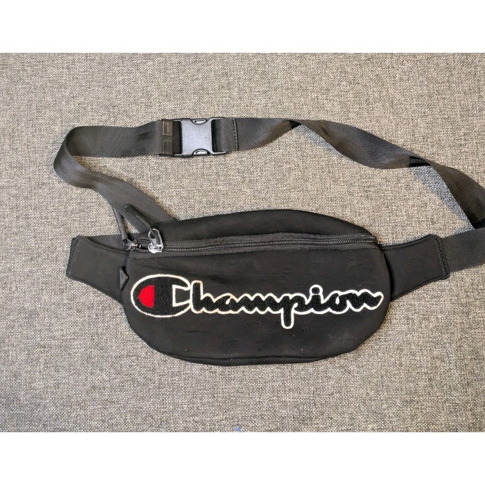 Champion Prime Waist Belt Fanny Pack Bag Big Embroidered Logo With Strap